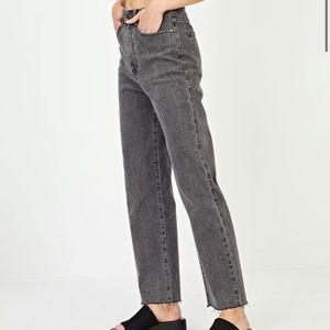 GLASSONS Super High Rise Straight Leg Jeans